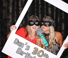 Hire a photobooth for a milestone birthday party